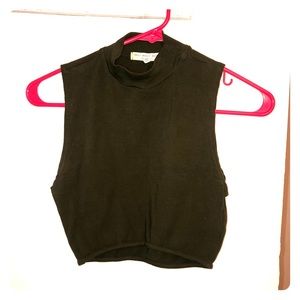 olive green crop tank